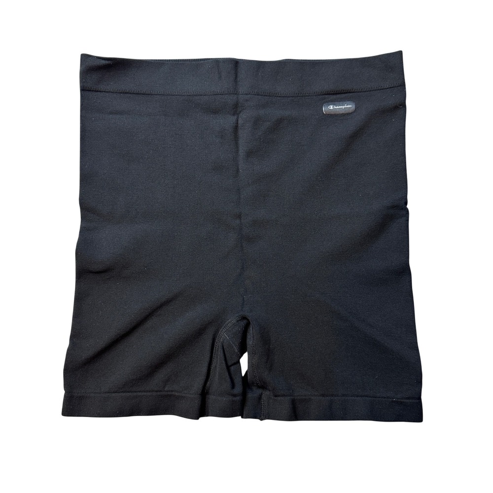 Champion Bike Shorts‎ Womens S/M Black Compression High Waist Seamless Athletic